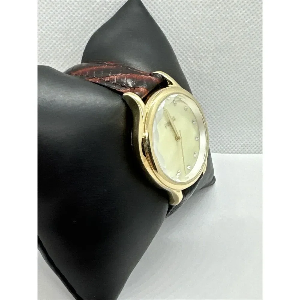 Fossil Laney BQ3391 Women's Leather Strap Analog Dial Quartz Wrist Watch JNA312